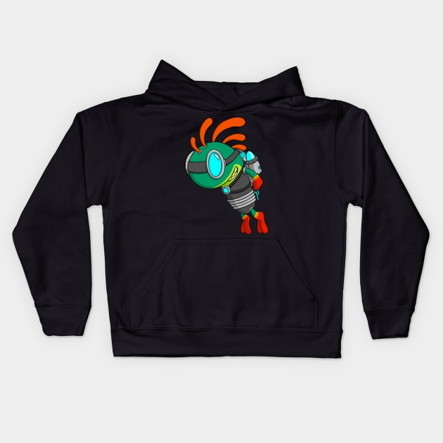 Space Loc Kids Hoodie by joshbaldwin391